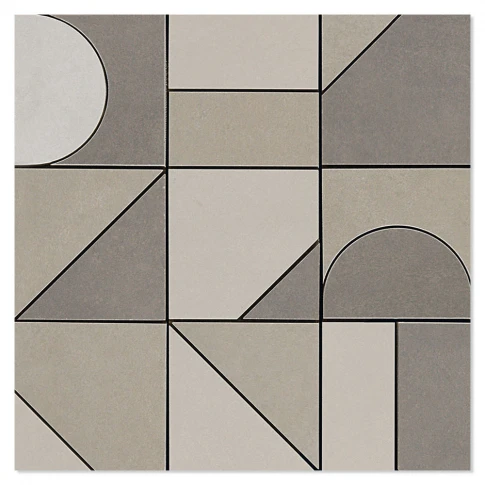 Mosaik Klinker  La Vernelle Brun Matt 30x30 (10x10) cm 